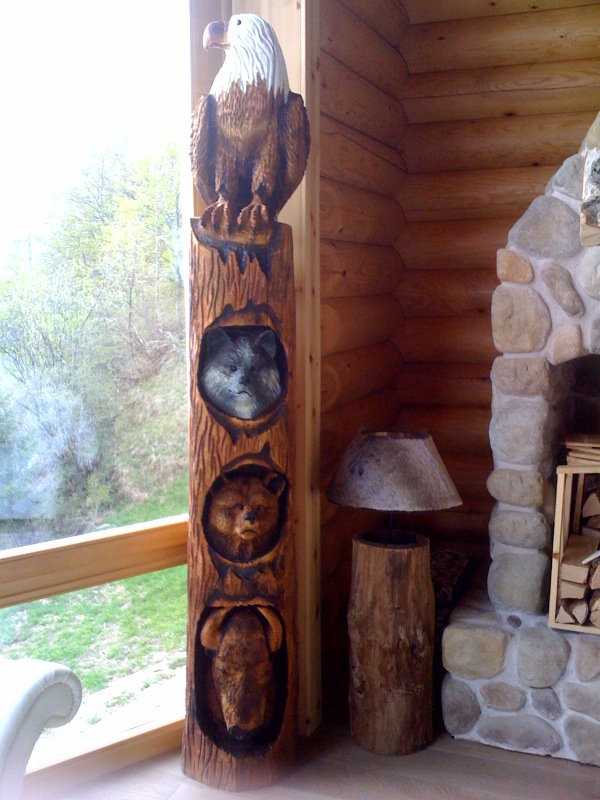 Western Stylized Totem Pole